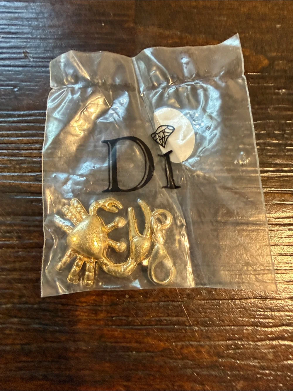Dior Gold Crab & Hook Party Charms